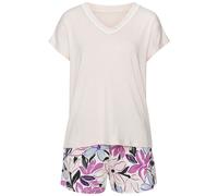 LASCANA Damen Shorty rosa-geblümt Gr.32/34