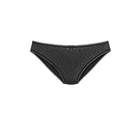 LASCANA Damen Slip Chiara | mit Zierschleife, Netz-Muster, Baumwollzwickel, Dessous für besondere Anlässe