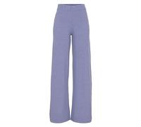 Strickhose LASCANA, Damen, Gr. 36/38, N-Gr, lila, Strick, Obermaterial: 52% Polyester, 44% Polyacryl, 4% Elasthan, unifarben, meliert, casual, bequem lang, Hosen, mit Rippbündchen, Loungewear (9168200