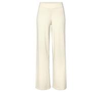 Strickhose LASCANA, Damen, Gr. 40/42, N-Gr, beige (cream), Obermaterial: 50% Viskose, 28% Polyester, 22% Nylon, unifarben, Basic, bequem lang, Hosen, mit weitem Bein, Loungewear (88885320-40) cream