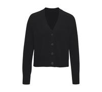 Strickjacke LASCANA, Damen, Gr. 36/38, schwarz, Strick, Obermaterial: 100% Kaschmir, unifarben, figurumspielend hüftlang, V-Ausschnitt, Rippstrickbündchen, Strickjacken Strickjacke, weiche Kaschmirstr