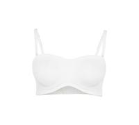 T-Shirt-BH LASCANA, Damen, Gr. 105, Cup C, weiß, Microtouch, Obermaterial: 85% Polyamid, 15% Elasthan, Basic, BHs Bandeau-BH BH Trägerlose-BH Bügel-BH T-Shirt-BH, ohne Schale mit abnehmbaren Trägern, 