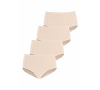 Taillenslip LASCANA, Damen, Gr. 48/50, beige (champagner), Obermaterial: 95% Baumwolle, 5% Elasthan, unifarben, körpernah, Unterhosen Taillenslip, aus elastischer Baumwolle (95042104-48) champagner