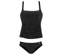 Lascana Damen Tankini mit eingearbeiteten Softcups und Unterbrustgummi rundum, mit verstellbaren Trägern und Ziernieten