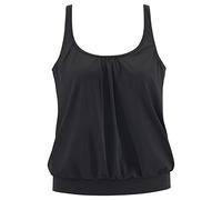 Große Größen: Tankini-Top, schwarz, Gr.48