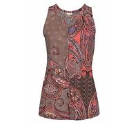 LASCANA Tanktop Damen taupe-koralle-bedruckt Gr.36/38