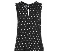 Tanktop LASCANA Gr. 40/42, schwarz-weiß (schwarz, weiß, gepunktet) Damen Tops (19370134-40) schwarz, weiß, gepunktet