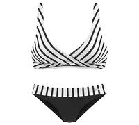LASCANA Triangel-Bikini Damen schwarz-weiß Gr.42 Cup B
