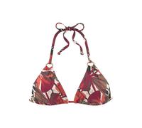 LASCANA Triangel-Bikini-Top Damen rot bedruckt Gr.38 Cup C/D