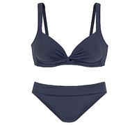 Lascana Damen Triangel-Bikini wattierte Cups, Hose mit Umschlagbund, trageangenehm für entspannte Stunden am Strand