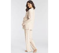 LASCANA Damen Umstandspyjama beige-gemustert Gr.44/46