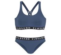 LASCANA - Elbsand LM Bustier-Bikini smokeyblue - Gr. - 36A