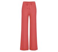 Loungehose ELBSAND, Damen, Gr. 32/34, N-Gr, rot, Feinstrick, Obermaterial: 55% Baumwolle, 45% Nylon, unifarben, bequem lang, Hosen Loungehose, aus hochwertigem Feinstrick, Loungewear (73975102-32) rot