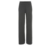 Elbsand Strickhose ELBSAND Damen, weites Bein, meliert, 50% Viskose, Gr. 36/38, Anthrazit