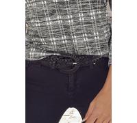 Flechtgürtel LASCANA "Hüftgürtel", Damen, Gr. 75, schwarz, Leder, Flechtoptik, unifarben, Gürtel, Ledergürtel, einfaches Verstellen, Gürtel, Hosengürtel, Jeansgürtel (43071869-75) schwarz