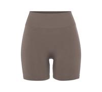 Funktionsshorts LASCANA "-Seamless Po Push Up Shorts" Gr. L (44/46), N-Gr, braun Damen Hosen (63723341-L) braun