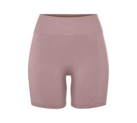 Funktionsshorts LASCANA "Po Push Up", Damen, Gr. S (36/38), N-Gr, lila (mauve), Rippware, Obermaterial: 91% Polyamid, 8% Elasthan, 1% Polyester, unifarben, figurbetont ca. Mitte Oberschenkel, Hosen, m