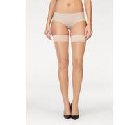 LASCANA Halterlose Feinstrümpfe Damen puder Gr.36/38