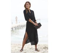 LASCANA Hemdblusenkleid Damen schwarz Gr.38