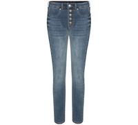 High-waist-Jeans LASCANA Gr. 34, N-Gr, blau (blue, washed) Damen Jeans (42010412-34) blue, washed