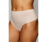 High-Waist-String LASCANA, Damen, Gr. 36/38, beige, Microfaser, Obermaterial: 77% Polyamid, 23% Elasthan, unifarben, körpernah, Unterhosen High-Waist-String, aus weicher und hoch elastischer Microfase