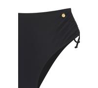 Highwaist-Bikini-Hose LASCANA "Ronda", Damen, Gr. 40, N-Gr, schwarz, Obermaterial: 82% Polyamid, 18% Elasthan. Futter: 100% Polyester. Miedereinsatz: 82% Polyamid, 18% Elasthan, unifarben, Badehosen,