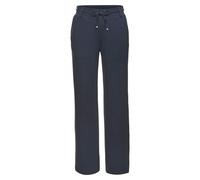 Homewearhose LASCANA, Damen, Gr. 44/46, N-Gr, blau, Obermaterial: 70% Viskose, 25% Polyamid, 5% Elasthan, unifarben, Basic, Hosen, in weich fließendem Material, Loungewear (78555110-44) blau
