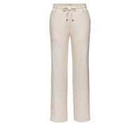Homewearhose LASCANA, Damen, Gr. 44/46, N-Gr, beige (sand), Obermaterial: 70% Viskose, 25% Polyamid, 5% Elasthan, unifarben, Basic, Hosen, in weich fließendem Material, Loungewear (44032359-44) sand