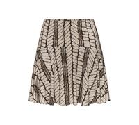 Hosenrock LASCANA, Damen, Gr. 38, beige, braun bedruckt, Jersey, Obermaterial: 95% Viskose, 5% Elasthan, bedruckt, modisch, figurumspielend kurz, Röcke, mit Alloverprint, Skort, Rock inklusive Hose (6