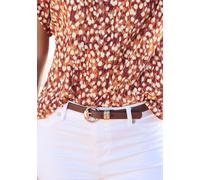 Hüftgürtel LASCANA "Hosengürtel", Damen, Gr. 95, braun (camelfarben), Lederimitat, unifarben, Basic,casual, Gürtel, Gürtel für Kleid & Overall, Jeansgürtel, Taillengürtel (23355533-95) camelfarben