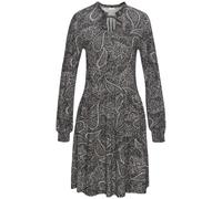 LASCANA Jerseykleid Damen schwarz-creme-grau bedruckt Gr.44