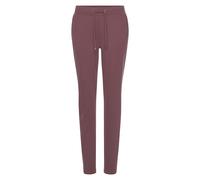 Jogger Pants LASCANA, Damen, Gr. 38, N-Gr, lila (beere), Sweatware, Obermaterial: 70% Viskose, 25% Polyamid, 5% Elasthan, unifarben, Basic schmal knöchelfrei, Hosen, mit elastischem Bund und Gürtelsch