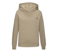 Kapuzenpullover LASCANA, Damen, Gr. 36/38, khaki, Sweatware, Obermaterial: 60% Baumwolle, 40% Polyester, bedruckt, unifarben, bequem hüftlang, Rundhals, Rippbündchen, Pullover Kapuzenpullover, mit glä
