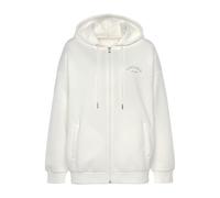 Kapuzensweatjacke LASCANA "-Sweatjacke mit Kapuze" Gr. 32/34, beige Damen Sweatjacken (75712405-32) beige