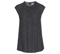 Kurzarmbluse LASCANA Gr. 44, schwarz-weiß (schwarz, weiß, gepunktet) Damen Blusen (34749338-44) schwarz, weiß, gepunktet