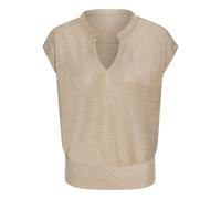 LASCANA Kurzarmpullover Damen sand-goldfarben Gr.36/38