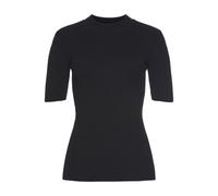 LASCANA Kurzarmpullover mit Rippstruktur