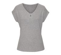 LASCANA Kurzarmshirt Damen silbergrau Gr.44/46