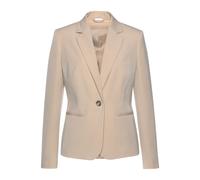 Kurzblazer LASCANA "in klassischer Form mit Reverskragen und Knopfverschluss", Damen, Gr. 38, braun (camelfarben), Web, Obermaterial: 75% Polyester, 20% Viskose, 5% Elasthan. Futter: 100% Polyester, u