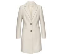 Kurzmantel LASCANA "im klassischen Design mit Knopfverschluss, figurbetont", Damen, Gr. 46, beige (creme), Web, Obermaterial: 100% Polyester. Futter: 100% Polyester, unifarben, figurumspielend kniefre