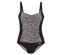 lascana Badeanzug Schwarz 46