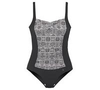 LASCANA - LASCANA Badeanzug black print - Gr. - 38B