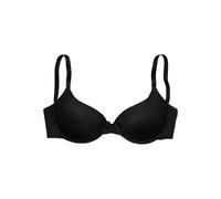 Lascana Schalen-BH Ela – Perfect Basic, gefüttert, mit Bügel, seidiger Microfaser – 70B Schwarz