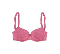 Schalen-BH LASCANA "Luciana" Gr. 75, Cup D, pink, Damen, Spitze, Obermaterial: 89% Polyamid, 11% Elasthan, BHs, aus zarter Spitze, Dessous (71358845-75) pink