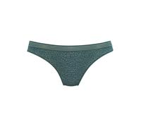 String LASCANA "Freya", Damen, Gr. 40/42, grün (tannengrün), Spitze, Obermaterial: 85% Polyamid, 15% Elasthan, Unterhosen String, aus Spitze in Leo-Optik mit modischem Bund, sexy Dessous (69987124-40)