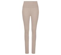 Leggings LASCANA, Damen, Gr. 52/54, N-Gr, beige, Single Jersey, Obermaterial: 95% Baumwolle, 5% Elasthan. Graumeliert (Obermaterial): 51% Baumwolle, 44% Polyester, 5% Elasthan, Basic, Basic lang, Hose