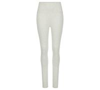 Leggings LASCANA, Damen, Gr. 40/42, N-Gr, weiß (sanftes weiß), Single Jersey, Graumeliert (Obermaterial): 51% Baumwolle, 44% Polyester, 5% Elasthan. Obermaterial: 95% Baumwolle, 5% Elasthan, unifarben