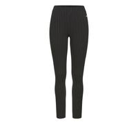 Leggings LASCANA, Damen, Gr. 48/50, N-Gr, schwarz, Obermaterial: 45% Polyester, 25% Polyamid, 25% Viskose, 5% Elasthan, Jacquardmuster, Nadelstreifen, feminin, Hosen, mit Nadelstreifen (94826014-48) s