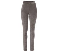 Leggings LASCANA Gr. 44/46, N-Gr, grau (stone) Damen Hosen Leggings aus weichem Material in Cord-Optik, Loungewear (76770963-44)