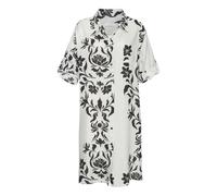 LASCANA Longbluse Damen beige-schwarz bedruckt Gr.36